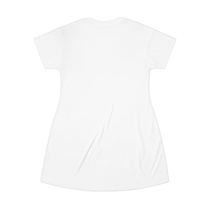 Inventor's Companion T-Shirt Dress, Gift for Inventors, Fun Casual Dress, Creative Outfit, Summer Fashion, Unique Inventor Apparel