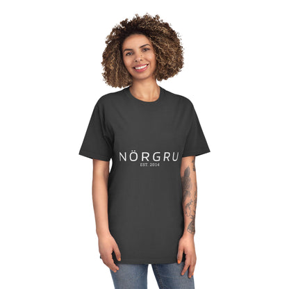 Unisex Faded Tee with NÖRGRU EST 2014 Print, Casual Wear, Trendy Shirt, Perfect for Relaxed Days, Gift Idea for Friends