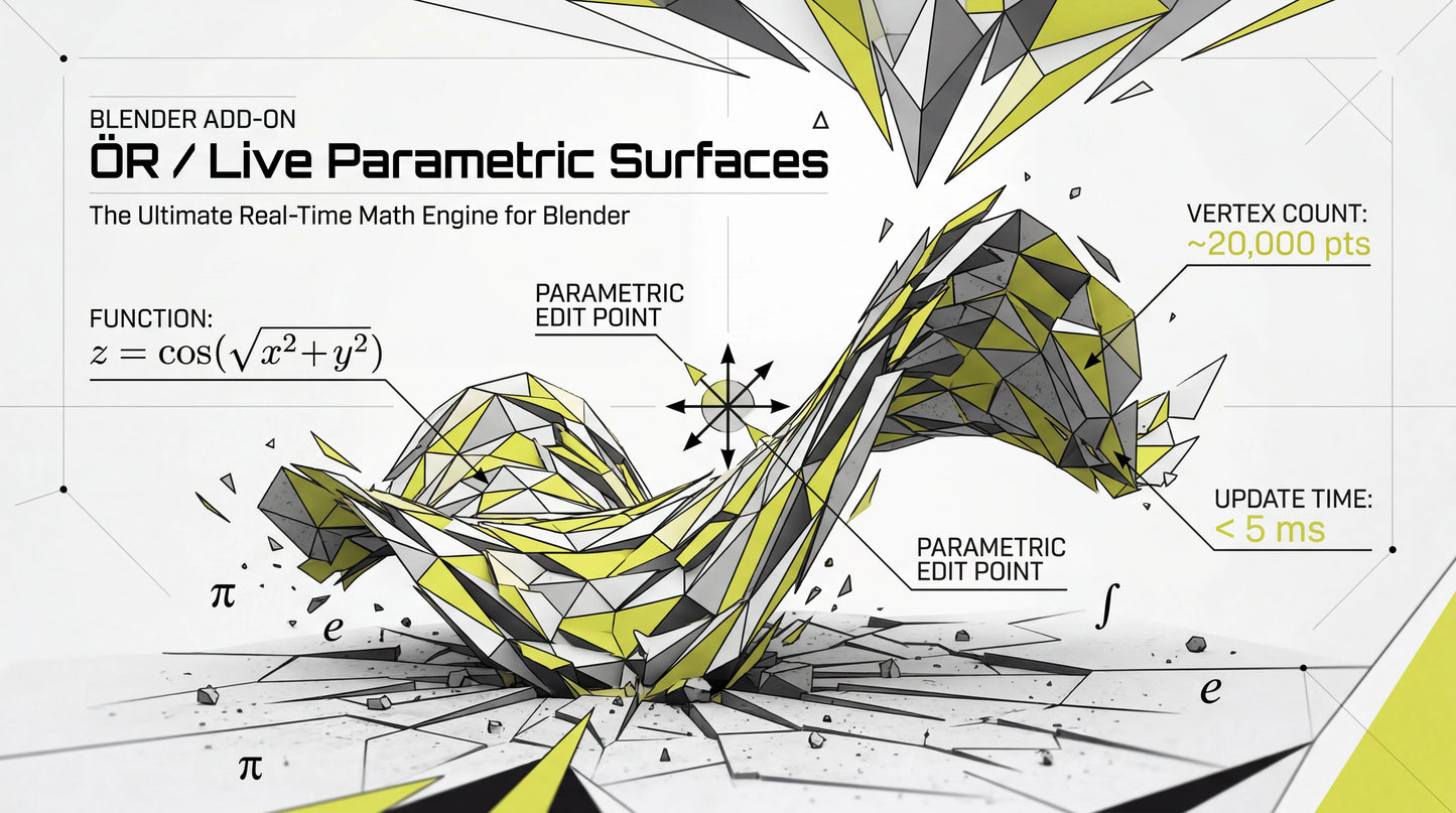 ÖR / Live Parametric Surfaces [Blender Addon]