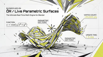 ÖR / Live Parametric Surfaces [Blender Addon]