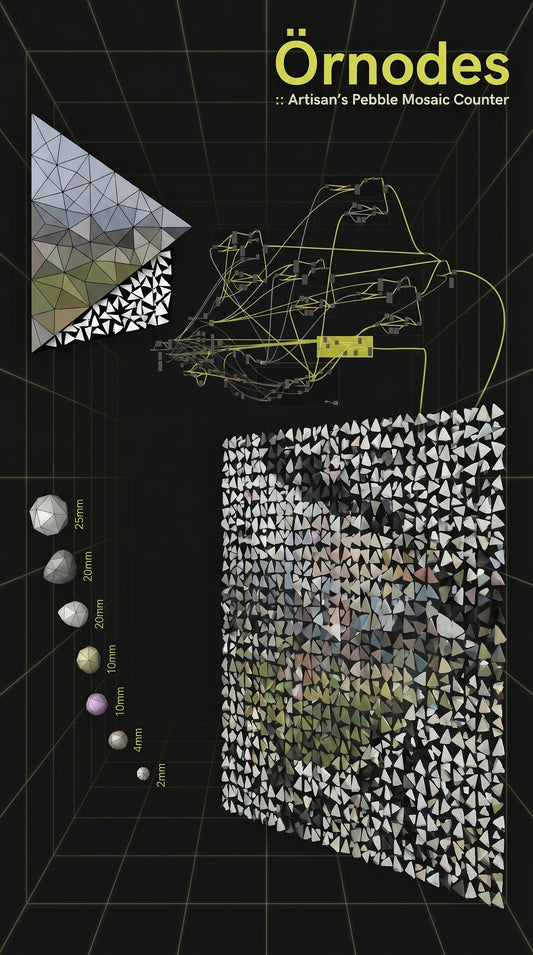 Örnodes [ORN] Artisan's Pebble Mosaic Counter [Blender GeoNodes]
